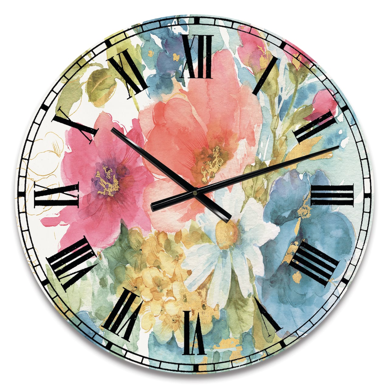 Designart My French Garden Traditional Wall Clock